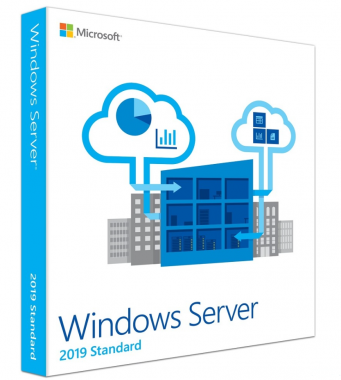 Microsoft Windows Server Standard 2019 64Bit English DVD 10 Clt 16 Core License BOX
